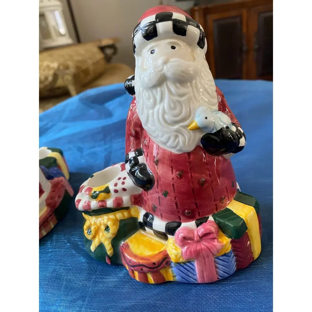 2 vintage ceramic candle holder is from the 1997 Sakura 
